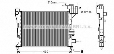 AVA QUALITY COOLING ms2247 -  Радиатор, охлаждение двигателя